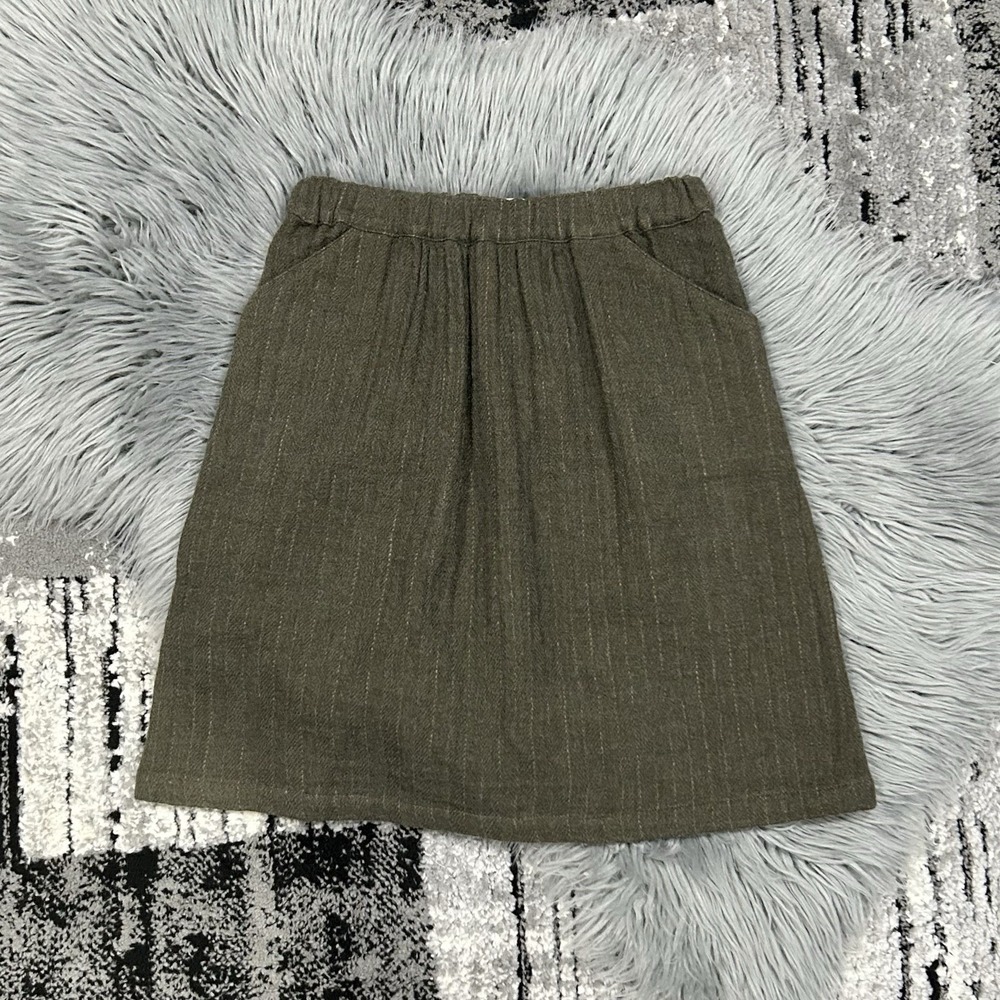 TUCHINDA‎ New York Girls Dark Green Zooey Wool Blend Skirt Size 12Y NWT